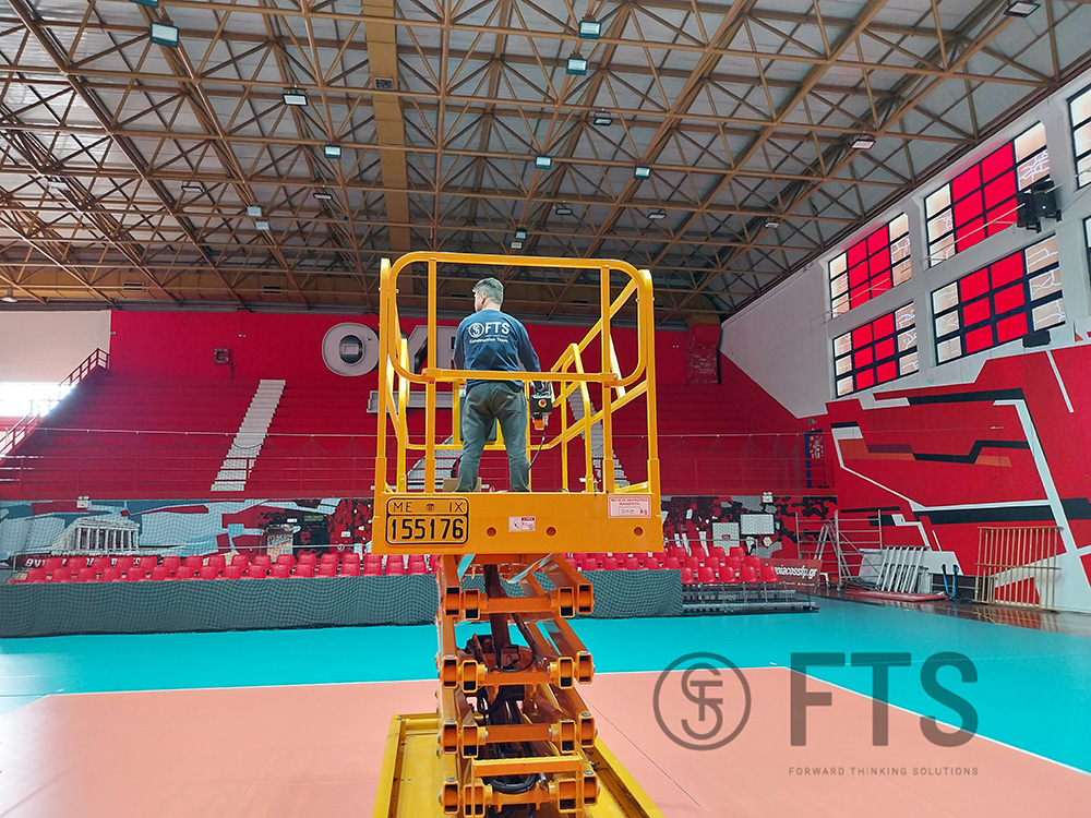 Φωτισμός κλειστού Γυμναστηριού Volley στην Αττική από την FTS HELLAS