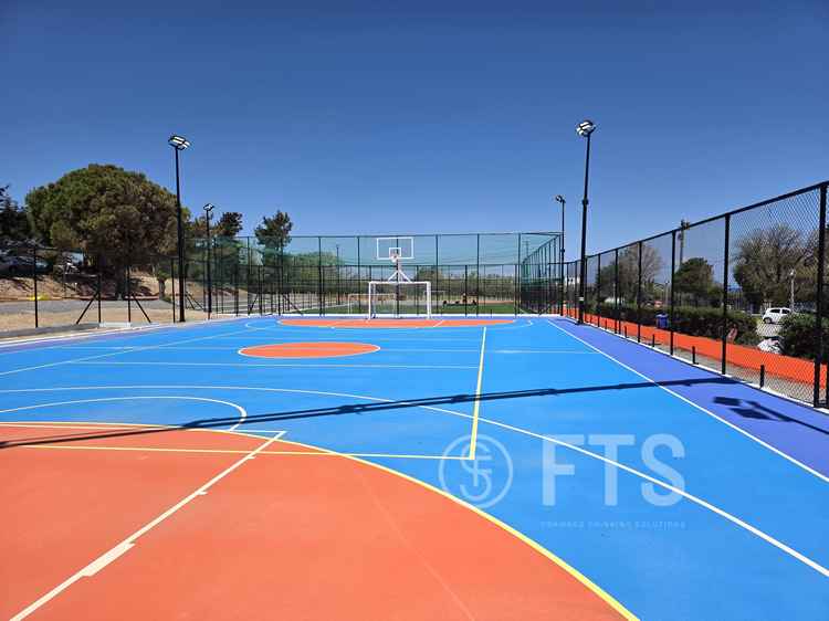 Κατασκευή γηπέδου MULTI SPORTS σε ξενοδοχειακή μονάδα στην Ρόδο από την FTS HELLAS