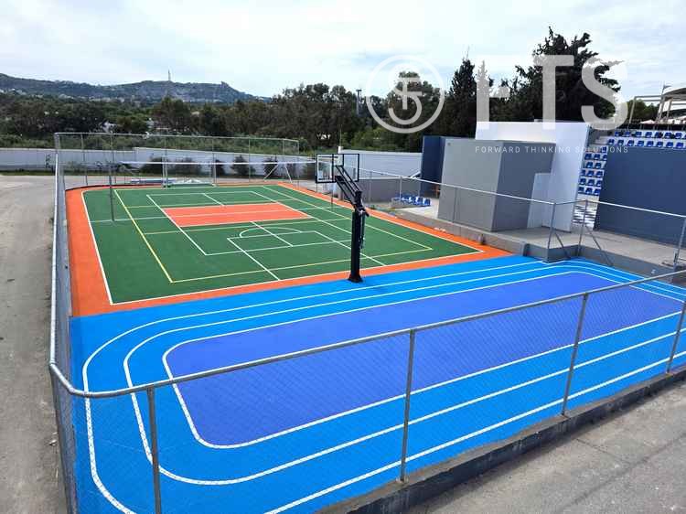 Κατασκευή γηπέδου MULTI SPORTS COURT σε ξενοδοχειακή μονάδα στην Ρόδο από την FTS HELLAS