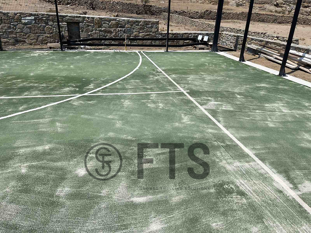 Κατασκευή γηπέδου PADEL τύπου STANDARD σε συνδυασμό με μπασκέτα από την μία πλευρά από την FTS HELLAS