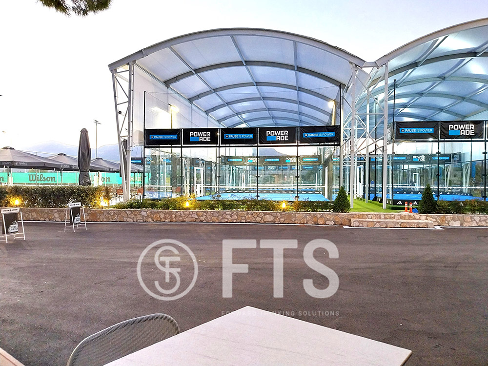 Επαγγελματικός φωτισμός γηπέδων PADEL από την FTS HELLAS σε αθλητικό club στην Βαρυμπόμπη - Νοέμβριος 2024